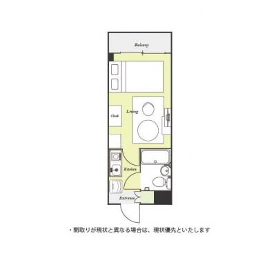 ユニオンマンスリー相模原９　207　1K・セミダブル☆の間取り図