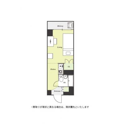 ユニオンマンスリー横浜みなとみらい１　203　1R・シングル☆京浜東北線　桜木町駅　徒歩8分！の間取り図