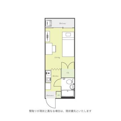 ユニオンマンスリー小手指４　307　1R・シングル☆の間取り図