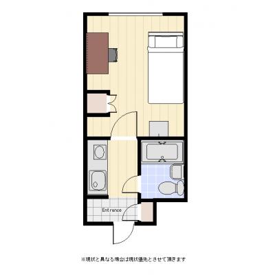 ●2026年5月2日から入居可●ユニオンマンスリー浦安１　201　1K・シングル☆◆インターネット固定回線（有線）無料の部屋◆の間取り図