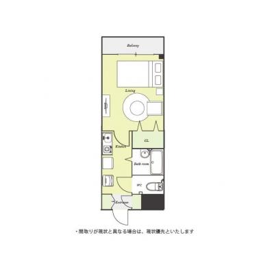 ユニオンマンスリー西船橋３　117　1K・セミダブル☆ガスコンロ＆バストイレ別物件の間取り図