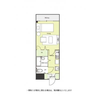 ユニオンマンスリー西船橋３　215　1K・シングル☆人気の西船エリア増室中！バストイレ別物件の間取り図