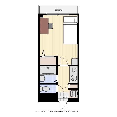 ユニオンマンスリー大宮２　827　1K・シングル☆人気のBT別物件の間取り図