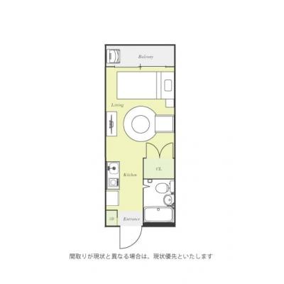 ●2026年4月5日から入居可●ユニオンマンスリー入間市２　202　1R・シングル☆眺めのいい快適なお部屋♪ソファ＆ローテーブル付きの快適生活空間♪収納たっぷりの２ドア冷蔵庫♪所沢駅・池袋駅まで乗換なの間取り図