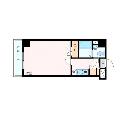 OneLife博多Dスタンドの間取り図