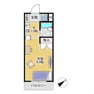 Bizroom／ライブヒルNAKAI101【アクセス◎】駅近・ＲＣ！近隣に24Hスーパーあり！の間取り図