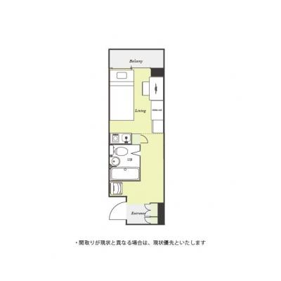 ユニオンマンスリー津田沼２　601　1R・シングル☆JR津田沼駅　徒歩5分の好立地！物件近くにはコンビニやスーパーなどもあり便利の間取り図