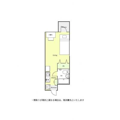 ユニオンマンスリー葛西レジデンス１　305　1R・シングル☆◆インターネット固定回線（有線・Wi-Fi）無料の部屋◆法人もまとめて入居可♪の間取り図