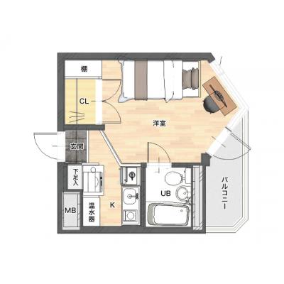 レントライフマンスリー横浜新杉田駅前A【契約・事務手数料無料！】の間取り図
