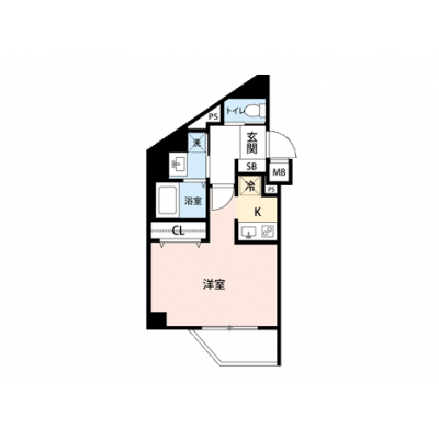 【🎉初期費用オフ｜お得なキャンペーン】【禁煙🚭/Wi-Fi無料🌐】マイナビSTAY糀谷　403の間取り図