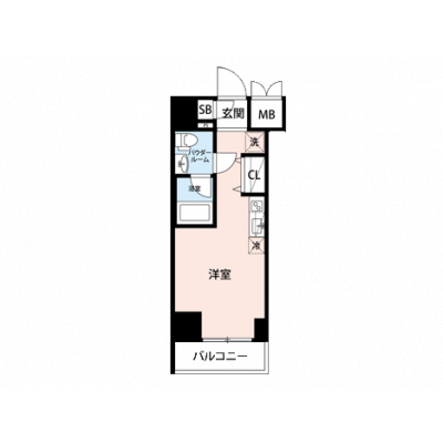 【🎉初期費用オフ｜お得なキャンペーン】【禁煙🚭/Wi-Fi無料🌐】マイナビSTAY川崎2　303の間取り図