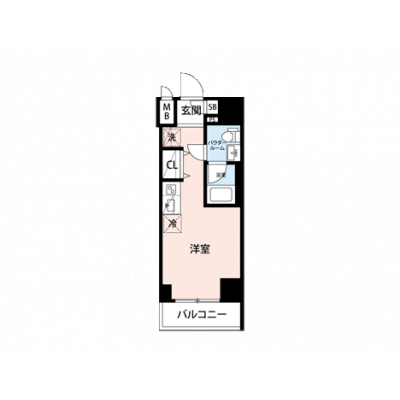【🎉初期費用オフ｜お得なキャンペーン】【禁煙🚭/Wi-Fi無料🌐】マイナビSTAY川崎2　401の間取り図