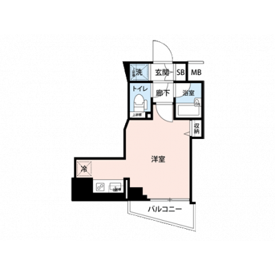 【清掃費11,000円OFF｜1月末までの入居限定🎁】【禁煙🚭/Wi-Fi無料🌐】マイナビSTAY蒲田6　902の間取り図