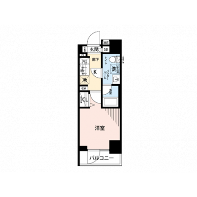 【🎉初期費用オフ｜お得なキャンペーン】【禁煙🚭/Wi-Fi無料🌐】マイナビSTAY鶴見　303の間取り図