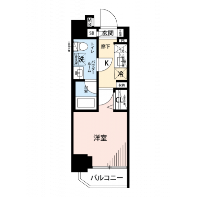 【🎉初期費用オフ｜お得なキャンペーン】【禁煙🚭/Wi-Fi無料🌐】マイナビSTAY鶴見　901の間取り図