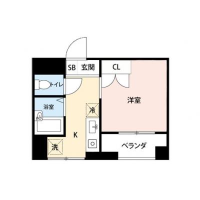 【🍡！秋の大感謝価格！🍡】【禁煙🚭/Wi-Fi無料🌐】マイナビSTAY新宿　402の間取り図