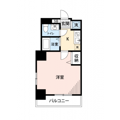 【🎉初期費用オフ｜お得なキャンペーン】【禁煙🚭/Wi-Fi無料🌐】マイナビSTAY勝どき　902の間取り図