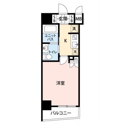 【🍡！秋の大感謝価格！🍡】【禁煙🚭/Wi-Fi無料🌐】マイナビSTAY日本橋兜町　702の間取り図