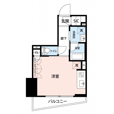 【🍧夏のクールダウン価格！🍧】【禁煙🚭/Wi-Fi無料🌐】マイナビSTAY神田明神前　402の間取り図