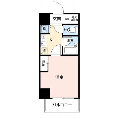 【🍧夏のクールダウン価格！🍧】【禁煙🚭/Wi-Fi無料🌐】マイナビSTAY蒲田9　601の間取り図