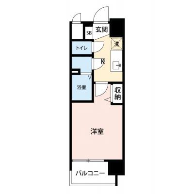 【🍡！秋の大感謝価格！🍡】【禁煙🚭/Wi-Fi無料🌐】マイナビSTAY上前津　406の間取り図