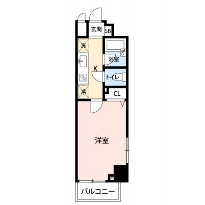 【🎉初期費用オフ｜お得なキャンペーン】【禁煙🚭/Wi-Fi無料🌐】マイナビSTAY飯田橋　201の間取り図