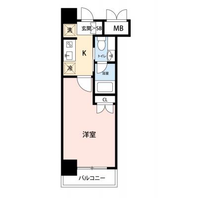 【🎍年末年始大感謝祭🎍】【禁煙🚭/Wi-Fi無料🌐】マイナビSTAY月島　1103の間取り図