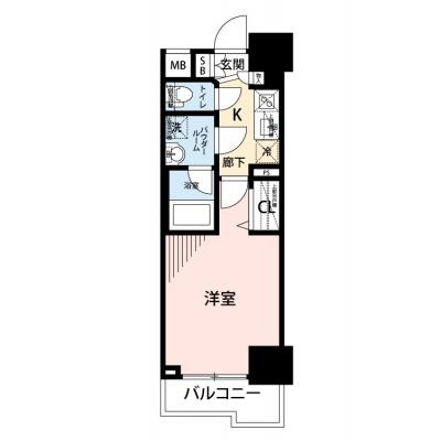 【🎉初期費用オフ｜お得なキャンペーン】【禁煙🚭/Wi-Fi無料🌐】マイナビSTAY亀戸　603の間取り図