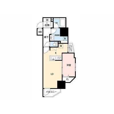 【✨🌅❄年末年始大感謝祭❄🌅✨】【禁煙🚭/Wi-Fi無料🌐】マイナビSTAY浅草蔵前　1205の間取り図