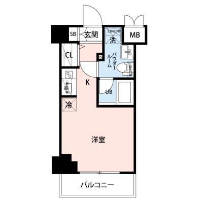 【🎉初期費用オフ｜お得なキャンペーン】【禁煙🚭/Wi-Fi無料🌐】マイナビSTAYゲートシティ川崎　403の間取り図