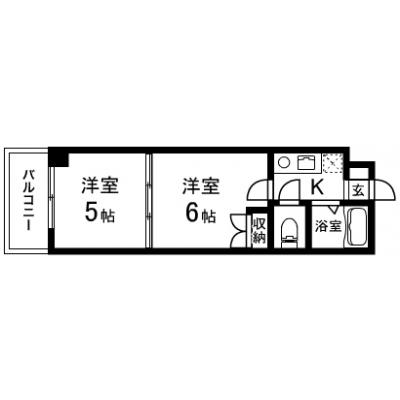 YM_Sako泉中央【新品消耗品セット＆新品寝具・タオルセット設置】の間取り図