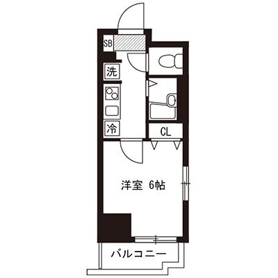 アットイン新宿3-2  『公式サイト限定キャンペーン実施中！室内画像も豊富で、お見積り／web予約も可能です！「アットイン公式」で検索！🔍』の間取り図