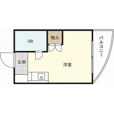 エールマンスリー横川　九番館（2-7)　【★無料WI-FI標準装備（無制限）★リーズナブル物件、ゴミ毎日回収、JR横川駅徒歩圏内】の間取り図