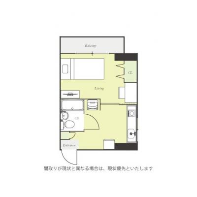 ユニオンマンスリー調布３　301　1K・シングル☆♪人気のデスク＆チェア付き♪■駅前にはPARCOや西友などショッピングモールが複数ありの間取り図