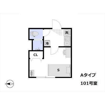 【2025年12月15日～ご入居可能】□アットインmini東陽町3-4  『公式サイトなら空室確認、web予約も可能です。今なら限定キャンペーンも実施中！「アットイン」で検索！🔍』の間取り図