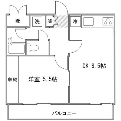 【2025年12月24日～ご入居可能】◇アットイン横浜14-6  『公式サイトなら空室確認、web予約も可能です。今なら限定キャンペーンも実施中！「アットイン」で検索！🔍』の間取り図