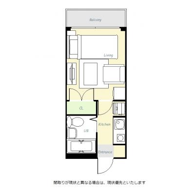 ユニオンマンスリー恋ヶ窪１　203　1K・シングル・くつろぎstyle☆快適なソファ付き♪■西武国分寺線「恋ヶ窪駅」徒歩3分の間取り図