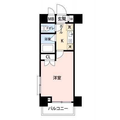 【🎍年末年始大感謝祭🎍】【禁煙🚭/Wi-Fi無料🌐】マイナビSTAYリュクス西船橋　507の間取り図