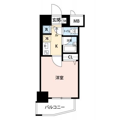 【🍧夏のクールダウン価格！🍧】【禁煙🚭/Wi-Fi無料🌐】マイナビSTAY西新宿7　402の間取り図