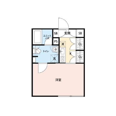 【🌸心機一転🌸春の引越し応援キャンペーン🏡🌷】【禁煙🚭/テレワークに最適🌟無料高速Wi-Fi使い放題🎧】マイナビSTAY立会川　304の間取り図