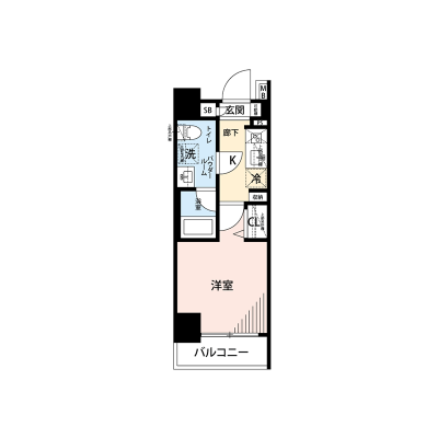 【🎉初期費用オフ｜お得なキャンペーン】【禁煙🚭/Wi-Fi無料🌐】マイナビSTAY鶴見　306の間取り図