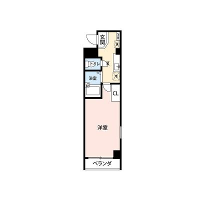 【🎉初期費用オフ｜お得なキャンペーン】【禁煙🚭/Wi-Fi無料🌐】マイナビSTAY市川　501の間取り図