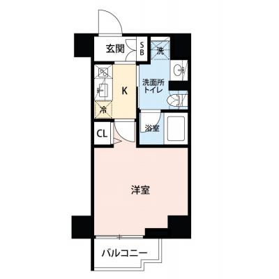 【60日以上の利用でお得🌈】【禁煙🚭/Wi-Fi無料🌐】マイナビSTAY本羽田　201の間取り図