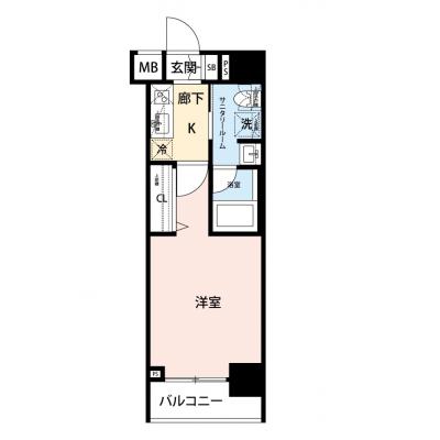 【🎍年末年始大感謝祭🎍】【禁煙🚭/Wi-Fi無料🌐】マイナビSTAYグランデ上野　1002の間取り図