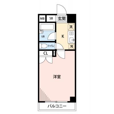 【🎉初期費用オフ｜お得なキャンペーン】【禁煙🚭/Wi-Fi無料🌐】マイナビSTAY木場駅前　1010の間取り図