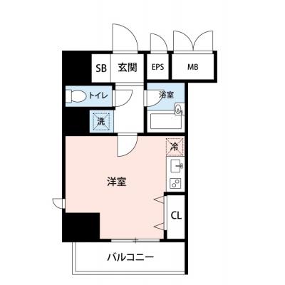 【🎉初期費用オフ｜お得なキャンペーン】【禁煙🚭/Wi-Fi無料🌐】マイナビSTAY東品川　507の間取り図