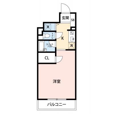 【🎉初期費用オフ｜お得なキャンペーン】【禁煙🚭/Wi-Fi無料🌐】マイナビSTAY芝1丁目ハイツ　607の間取り図