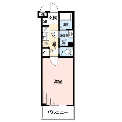 【✨🌅❄年末年始大感謝祭❄🌅✨】【禁煙🚭/Wi-Fi無料🌐】マイナビSTAYスカイ羽田　504の間取り図