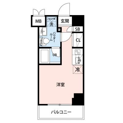 【🎉初期費用オフ｜お得なキャンペーン】【禁煙🚭/Wi-Fi無料🌐】マイナビSTAYゲートシティ川崎　504の間取り図