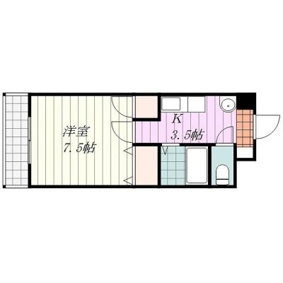 Sマンスリー西衣山駅前【ネット無料・コンビニ、スーパー徒歩圏内・駐車場近隣有り】の間取り図
